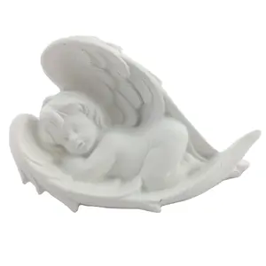 Wholesales estatueta do anjo do bebê cherub de poliresina