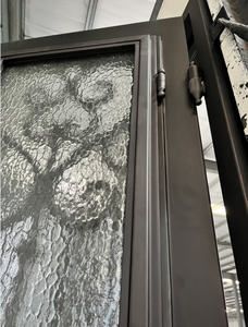 Projet de porte principale insonorisée salle de contrôle de sécurité entrée de villa porte sculptée en bois massif matériau durable - Product Image 4