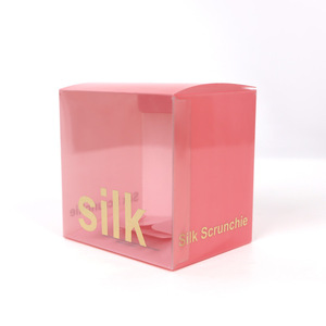 Bán Buôn 19 /22Mm Lụa Scrunchie Nhỏ Đóng Gói Hộp Lụa Satin Tóc Tie Lụa Scrunchies <span class=keywords><strong>PVC</strong></span> Hộp - Product Image 4