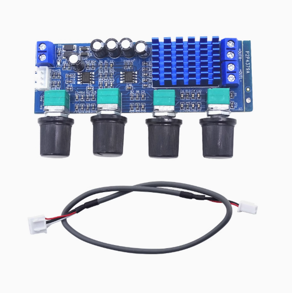 YE XH-M577 Digital Amplifier Board TPA3116D2 Audio Power Amp Module Tone Control OP Amp 12-24V HiFi DIY