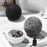 Diffuseur de cristal d'aromathérapie de roche volcanique Parfum d'intérieur Huile essentielle légère et porte-encens avec ornements d'astéroïdes