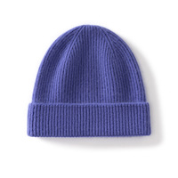 Gorro de Cachemira Otoño/Invierno, Cálido, Protege las Orejas, Color Sólido, Diseño Minimalista, Unisex, Tejido Jacquard, 48-50cm