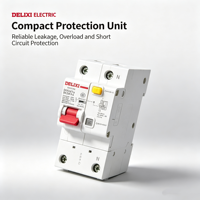 DELIXI RCBO 2P 100A Tipo D 30mA Interruptor Diferencial 230V Protección Contra Fugas a Tierra Certificado CE para el Hogar