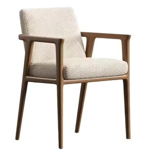 Collezione di <span class=keywords><strong>Sedie</strong></span> da Pranzo <span class=keywords><strong>in</strong></span> Stile Moderno VL per Caffè e Hotel, <span class=keywords><strong>Sedie</strong></span> <span class=keywords><strong>Ergonomiche</strong></span> <span class=keywords><strong>in</strong></span> <span class=keywords><strong>Legno</strong></span> Massello con Cuscini <span class=keywords><strong>in</strong></span> Tessuto - Product Image 3