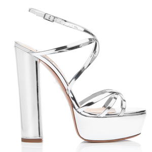 <span class=keywords><strong>Sandali</strong></span> Estivi da Donna 2020 <span class=keywords><strong>con</strong></span> <span class=keywords><strong>Tacco</strong></span> Alto e Plateau in Pelle Verniciata <span class=keywords><strong>Argento</strong></span> - Product Image 2