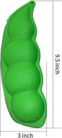 Étui à crayons 3D créatif en silicone, porte-stylo, mignon, carotte, cactus, pois, papeterie étanche pour les sacs d'école pour enfants