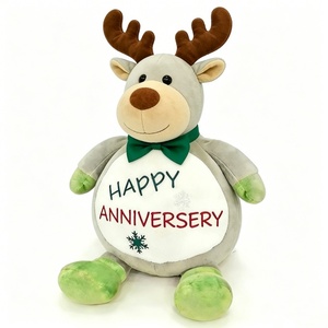 Peluche personnalisée de renne d'Halloween, cadeau romantique en peluche avec rembourrage en coton PP, unisexe pour les enfants de 0 à 24 mois - Product Image 5