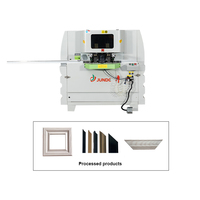 JUNDE 380V 0-5m/min Cortadora de Doble Cabezal de Alta Precisión para Perfiles de Aluminio y Fabricación de Ventanas y Puertas de PVC 45 °   Máquina de Corte