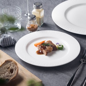 Pabrik grosir putih piring makan keramik alat makan, mewah tulang cina piring piring piring - Product Image 3