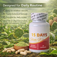 Capsules Détox Digestives Gestion du Ventre Marque Privée Fibres Amincissantes Extraits Herbacés Bénéfices Détoxifiants Adultes 30 Comprimés