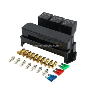 High Quality Agricultural vehicle 10 way fuse hanging 3 way relay elderly mobility vehicle line modification fuse box seat