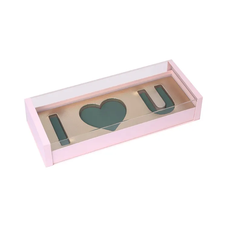 Caja de embalaje con logotipo personalizado, caja pequeña de lujo con estampado de flores y jabón, con ventana