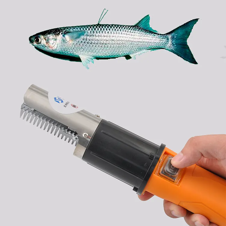 Automatic handheld electrical battery fish scaler scale cleaning machine