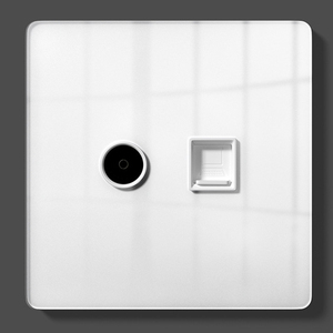 आधुनिक नए टेम्पर्ड ग्लास दीवार चार ठंढ इलेक्ट्रिक लाइट संवेदनशील त्वचा स्विच सॉकेट के साथ - Product Image 5