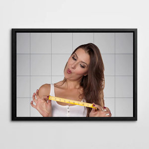 Décor mural encadré noir pour salles de bain, toilettes publiques ; Affiches de films et panneaux amusants pour toilettes pour hommes et femmes - Product Image 3