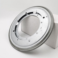 Drehbarer Drehteller Lazy Susan Rotierender Plattenspieler aus Aluminium legierung mit rundem Esstisch Glatte Dreh platte Hardware 9''