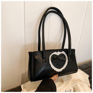 Bolso para axilas de cuero Pu de Color sólido para chica dulce de estilo francés, bolso de hombro con almohada a la <span class=keywords><strong>moda</strong></span> para mujer <span class=keywords><strong>joven</strong></span> - Product Image 5