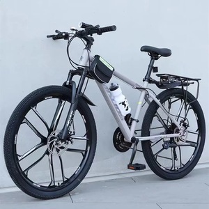 Vélo de montagne WOLF GUEST avec fourche en acier de 26 pouces, freins à disque, 21/24/27 vitesses, suspension à ressort à huile, pour hommes, trajets quotidiens, route, haute performance - Product Image 3
