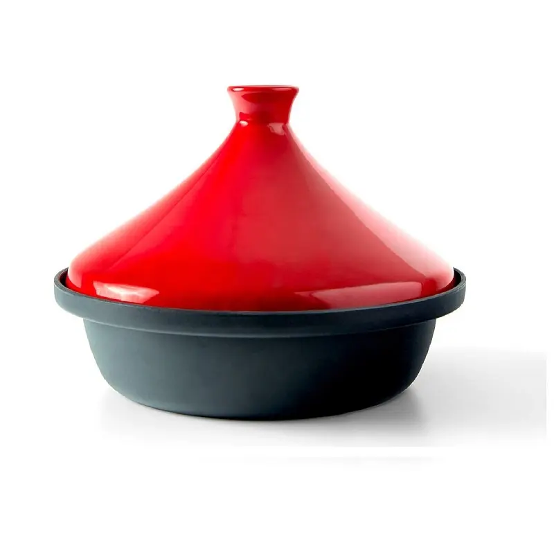 Pot à vaisselle en Porcelaine céramique émail coloré, fonte marocaine Tajine