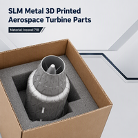 Service de fabrication additive de pièces de turbines aérospatiales imprimées en 3D SLM, métal, Inconel 718, prototypage rapide