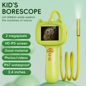 Caméra d'inspection numérique portable pour enfants, design mignon, câble flexible 8 LED 8,5 mm 1 m, endoscope en plastique Full <span class=keywords><strong>HD</strong></span> pour enfants - Product Image 2