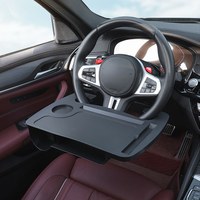 Plateau de travail pour ordinateur portable et tablette à fixer sur le volant de voiture, table à manger portable robuste et durable, adaptable à BMW, Toyota, Honda