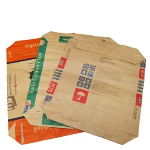 Цементный пакет, пластиковый упаковочный пакет, пластиковый пакет, крафт-бумага для химической упаковки строительного раствора, 25 кг, 40 кг, 50 кг, мука на заказ