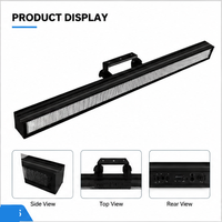 Barra de Luz LED RGB Lineal de 1296 Píxeles, 16 Segmentos, DMX512, 1-30Hz, Efecto de Fondo a Todo Color para Conciertos, Estudios de TV