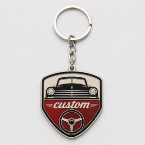 Porte-clés en gros de haute qualité, souvenirs de marque vintage, chaînes émaillées, porte-clés métalliques personnalisés avec logo de voiture - Product Image 3