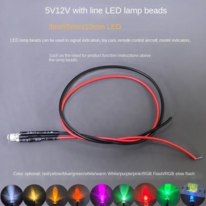 Siêu Flux LED 3mm/5mm bóng đèn nhỏ Đồ chơi xe hơi chỉ số ấm trắng 6000K ánh sáng ban ngày Dimmable 5-12V - Product Image 2