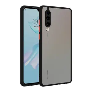 모바일 쉘 공급자 반투명 매트 핸드폰 케이스 TPU PC Huawei P30 P40 라이트 30 프로 노바 7