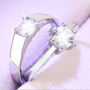 Wholesale Couple Wedding <strong>Rings</strong> Set Fashion Opening Adjustable <strong>Rings</strong> <strong>Men</strong> and Women Engagement Jewelry with <strong>Boxes</strong> - Product Image 6