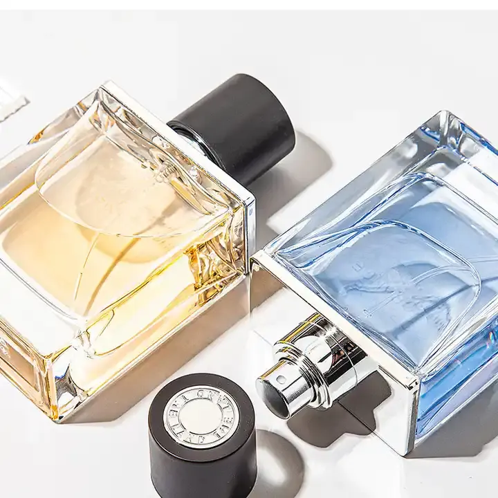 Luxury Square Perfume Spray Bottle High-end 30ml 50ml 100 ml Empty Glass Perfume Bottle With Lid and Box