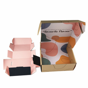 <strong>Custom</strong> Kraft Paper <strong>Box</strong> Wholesale Packaging <strong>Cardboard</strong> Logo Print White Pink Gift <strong>Shipping</strong> Big Packaging Boxes - Product Image 3