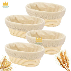 Banneton Oval Bread Proofing Basket Wicker Baking And Pastry Kit, Bread Dough Proofing Basket, <b>Kitchen</b> <b>Accessories</b> - Product Image 6