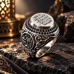 Anillo con relieve para hombre y mujer, estilo vintage, accesorio para el dedo de uso diario - Product Image 3