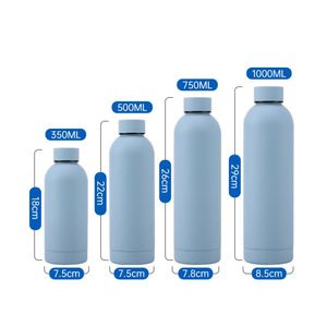 XX211 Wholesale 350ml 500ml 750ml 1L Drinking Metal Insulated Double Wall Stainless Steel Sports Water <b>Bottle</b> - Product Image 5