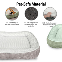 Grand lit de refroidissement pour animaux de compagnie en tissu de glace, lit de sommeil orthopédique pour chien
