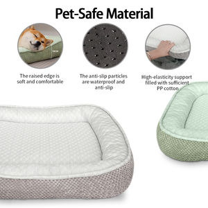 Kasur hewan peliharaan pendingin besar, kasur tidur anjing ortopedi kain es dalam ruangan musim panas - Product Image 3