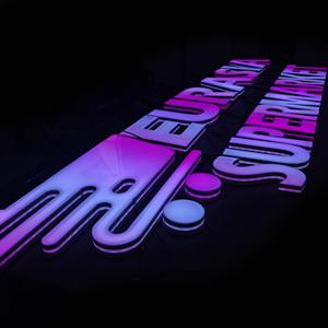 Hiệu ứng năng động Acrylic óng ánh Flex Neon RGB thay đổi màu 3D tùy chỉnh Neon LED ánh sáng với hiệu ứng vẫy - Product Image 5