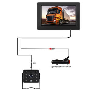 Monitor de Reversa para Auto Podofo con Pantalla IPS de 4.3'' + Cámara de Reversa Impermeable IP68 con Visión Nocturna para Camión/Autobús/Furgoneta 9~36V Entrega Rápida - Product Image 5