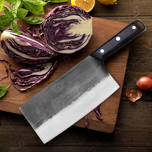 Hand-forged kitchen knife Ergonomic grey solid <b>wood</b> handle High-hardness 5Cr15MoV <b>slicing</b> knife Sharp chef's knife DIY ODM - Product Image 5
