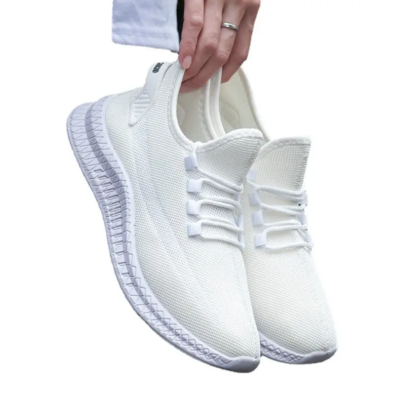 knitted upper cheap Running Shoes Sports Non Slip Athletic Lightweight Sneakers for Men