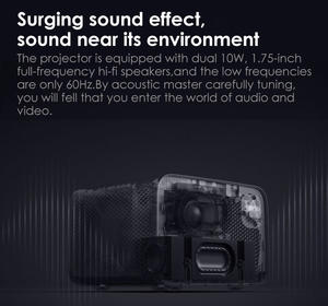 Projecteur intelligent Mijia Xi Ao Mi 2 Pro Dual WiFi AI, 1300 Lumens Keystone Horizontal Theater HDR10 <span class=keywords><strong>Android</strong></span> Video Beamer Projector - Product Image 6