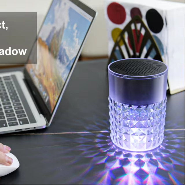 5W Portable RGB Speaker with Bass Boost Beat Sync for V5.0 Radio Rechargeable Battery up to 10W for Outdoor/Home Use OEM Support