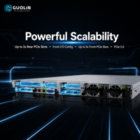 Serveur en rack 1U 2 voies de dernière génération prenant en charge deux processeurs Intel Xeon Scalable, serveur d'entreprise 1U haute performance pour l'informatique