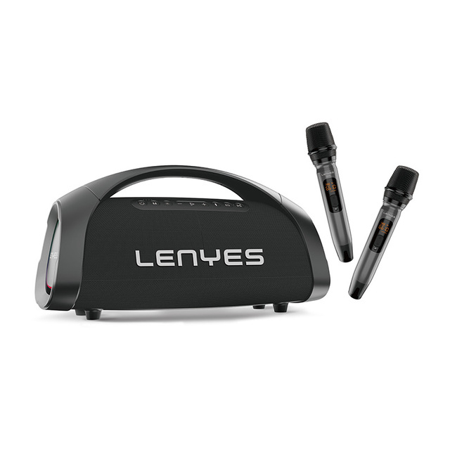 Lenyes Cold Wild Lion App Wireless for Bluetooth Speaker High Quality Bass Waterproof Portable Outdoor RGB LED 12000mAh S873