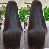 Perruque en Cheveux Indiens Bruts Vierge, Dentelle HD, 100% sans Colle, Cheveux Humains avec Cuticules Alignées, Perruques Frontales en Dentelle pour Femmes Noires