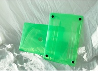 Casing Plastik Transparan Kristal, Pelindung Jernih untuk MacBook Pro M1 Pro 14 16 Inci 2021