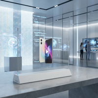Écran OLED transparent professionnel avec fréquence de rafraîchissement de 120 Hz et HDR10+ pour les vitrines intelligentes dans les salles d'exposition de luxe